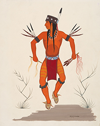 Loinclothed hobby; Obr�zek dne - the picture od the day - �awa rel -   Solomon McCombs, Indian man dancing