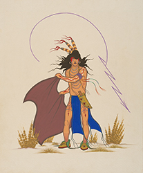 Loinclothed hobby; Obr�zek dne - the picture od the day - �awa rel - Acee Blue Eagle ~ Brave and Peyote Bird 