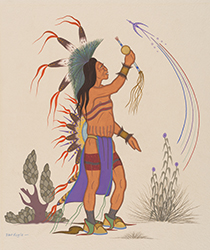 Loinclothed hobby; Obr�zek dne - the picture od the day - �awa rel -  Acee Blue Eagle, Buffalo Dancer 