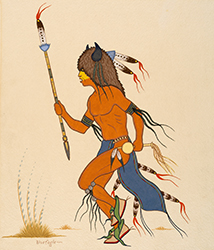 Loinclothed hobby; Obr�zek dne - the picture od the day - �awa rel -  Acee Blue Eagle, Buffalo Dancer 
