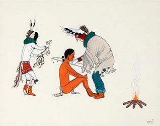 Loinclothed hobby; Obr�zek dne - the picture od the day - �awa rel - Beatien Yazz (Navajo), Katsinam Ceremony ~ 1979