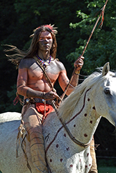 Loinclothed hobby; Obr�zek dne - the picture od the day - �awa rel -  Native american reenacting
