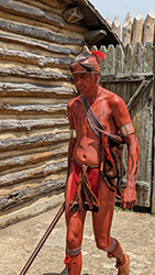 Loinclothed hobby; Obr�zek dne - the picture od the day - �awa rel -  Native american reenacting
