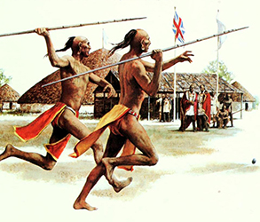 Loinclothed hobby; Obr�zek dne - the picture od the day - �awa rel - art of Tom Hall ~ Cherokee