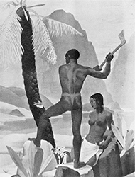 Loinclothed hobby; Obr�zek dne - the picture od the day - �awa rel - art of Vivan Forbes  ~ The Echoing Valley