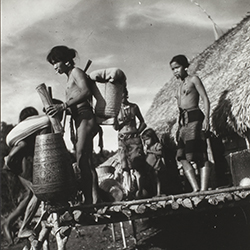 Loinclothed hobby; Obr�zek dne - the picture od the day - �awa rel - centr�ln� Vietnam, 1950 ~ 1960, photo by Jean Boulbet
