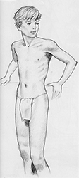 Loinclothed hobby; Obr�zek dne - the picture od the day - �awa rel - art of Pierre Jobert ~ Loinclothed youth - Illustrateur de L�Adolescence 1979