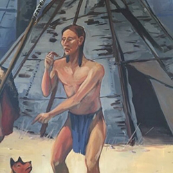 Loinclothed hobby; Obr�zek dne - the picture od the day - �awa rel - just blue loincloth