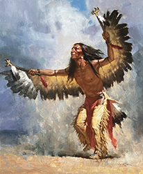 Loinclothed hobby; Obr�zek dne - the picture od the day - �awa rel - art of Jie Wei Zhou ~ Eagle Dance