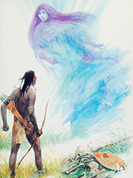Loinclothed hobby; Obr�zek dne - the picture od the day - �awa rel - art of James Wwatling ~ The rattle and the drum ~ Native American rituals and celebrations