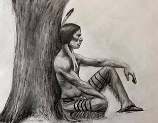 Loinclothed hobby; Obr�zek dne - the picture od the day - �awa rel - art of Benjamin Blackstar ~ Silent name & loinclothed
