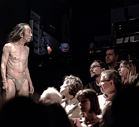 Loinclothed hobby; Obr�zek dne - the picture od the day - �awa rel - Atsushi Takenouchi - Vienna Hybrid Butoh Workshops 2023