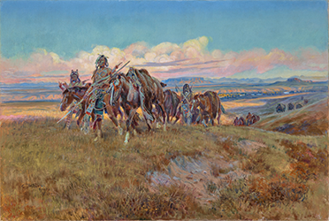 Loinclothed hobby; Obr�zek dne - the picture od the day - �awa rel - In the Enemy's Country, Charles Marion Russell
