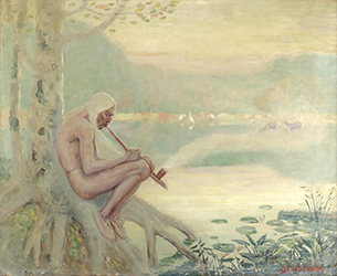 Loinclothed hobby; Obr�zek dne - the picture od the day - �awa rel - Indian Summer, Edwin Willard Deming