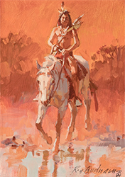 Loinclothed hobby; Obr�zek dne - the picture od the day - �awa rel - Roy Andersen - Indian on White Horse