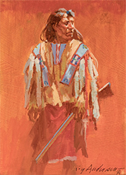 Loinclothed hobby; Obr�zek dne - the picture od the day - �awa rel - Roy Andersen - Watchful Brave