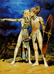 Loinclothed hobby; Obr�zek dne - the picture od the day - �awa rel - Gallic youths, Pierre Joubert
