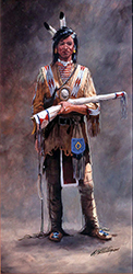 Loinclothed hobby; Obr�zek dne - the picture od the day - �awa rel - Plain(s) Warrior - art of Larry B. Milligan