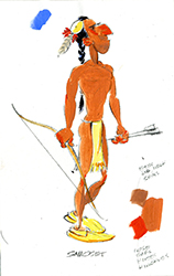 Loinclothed hobby; Obr�zek dne - the picture od the day - �awa rel - Samoset - art of John Manders 