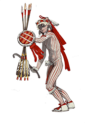 Loinclothed hobby; Obr�zek dne - the picture od the day - �awa rel - Night Guard - art of Larry B. Milligan