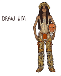 Loinclothed hobby; Obr�zek dne - the picture od the day - �awa rel - Night Guard - art of Larry B. Milligan