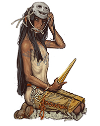 Loinclothed hobby; Obr�zek dne - the picture od the day - �awa rel - Night Guard - art of Larry B. Milligan