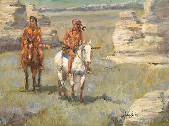 Loinclothed hobby; Obr�zek dne - the picture od the day - �awa rel - Medicine Rocks - art of Frank Hagel