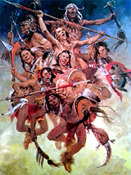 Loinclothed hobby; Obr�zek dne - the picture od the day - �awa rel - Scalp Dance ~ An Allegory - art of Miller Charles Winfield