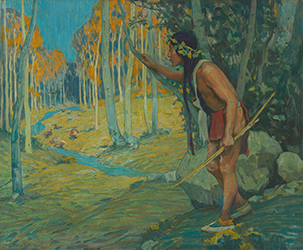 Loinclothed hobby; Obr�zek dne - the picture od the day - �awa rel - The Turkey Hunter - art of Eanger Irving Couse