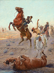 Loinclothed hobby; Obr�zek dne - the picture od the day - �awa rel - The Fight for Water - art of Charles Schreyvogel