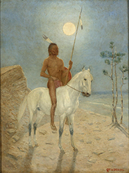 Loinclothed hobby; Obr�zek dne - the picture od the day - �awa rel - Osage Warrior  - art of Edwin Willard Deming