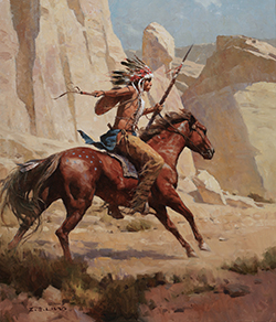 Loinclothed hobby; Obr�zek dne - the picture od the day - �awa rel - Crow Scout ~ 2023- art of Z.S Liang