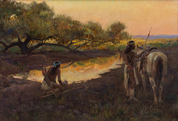 Loinclothed hobby; Obr�zek dne - the picture od the day - �awa rel - Life Blood Of The Desert - art of Joe Beeler
