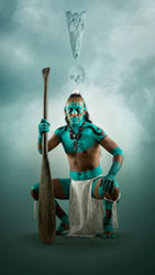 Loinclothed hobby; Obr�zek dne - the picture od the day - �awa rel -  Loinclothed rower ~ work of  Felix Hernandez