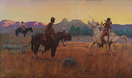 Loinclothed hobby; Obr�zek dne - the picture od the day - �awa rel - The Smoke Signal ~ 1918, art of E. William Gollings  