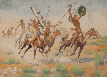 Loinclothed hobby; Obr�zek dne - the picture od the day - �awa rel - The War Cry, art of Herbert M. Herget  