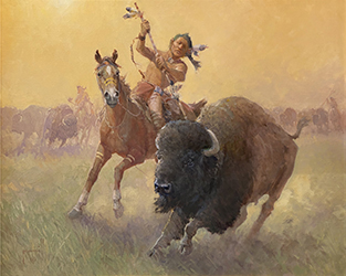 Loinclothed hobby; Obr�zek dne - the picture od the day - �awa rel - Bounty of the plains, art of Robert Pummill