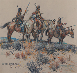 Loinclothed hobby; Obr�zek dne - the picture od the day - �awa rel - The Scouts ~ 1977, art of Nicholas Eggenhofer