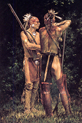 Loinclothed hobby; Obr�zek dne - the picture od the day - �awa rel - Two warriors, art of Robert Griffing