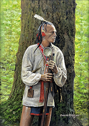 Loinclothed hobby; Obr�zek dne - the picture od the day - �awa rel - Watching, art of H. David Wright