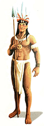 Loinclothed hobby; Obr�zek dne - the picture od the day - �awa rel - Tainos - cacique