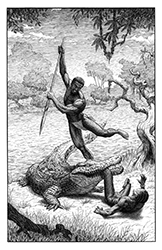 Loinclothed hobby; Obr�zek dne - the picture od the day - �awa rel - New Edge Sword and Sorcery, art of Dan Rempel