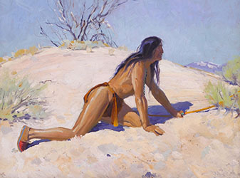 Loinclothed hobby; Obr�zek dne - the picture od the day - �awa rel - The Hunt, art of Victor Clyde Forsythe