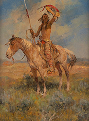 Loinclothed hobby; Obr�zek dne - the picture od the day - �awa rel - Looking for Trouble , art of Charles Winfield Miller