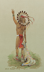 Loinclothed hobby; Obr�zek dne - the picture od the day - �awa rel - Chief , art of Olaf Carl Seltzer