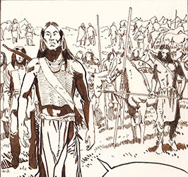 Loinclothed hobby; Obr�zek dne - the picture od the day - �awa rel - Comanche Trail, art of Christian Rossi