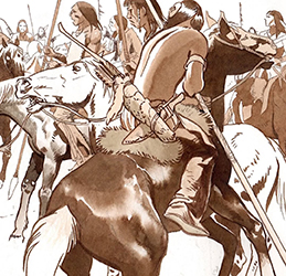 Loinclothed hobby; Obr�zek dne - the picture od the day - �awa rel - Comanche Trail, art of Christian Rossi