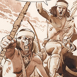 Loinclothed hobby; Obr�zek dne - the picture od the day - �awa rel - Comanche Trail, art of Christian Rossi