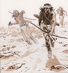 Loinclothed hobby; Obr�zek dne - the picture od the day - �awa rel - Comanche Trail, art of Christian Rossi