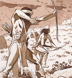 Loinclothed hobby; Obr�zek dne - the picture od the day - �awa rel - Comanche Trail, art of Christian Rossi